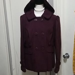 COPY - Eggplant Coat Size XL